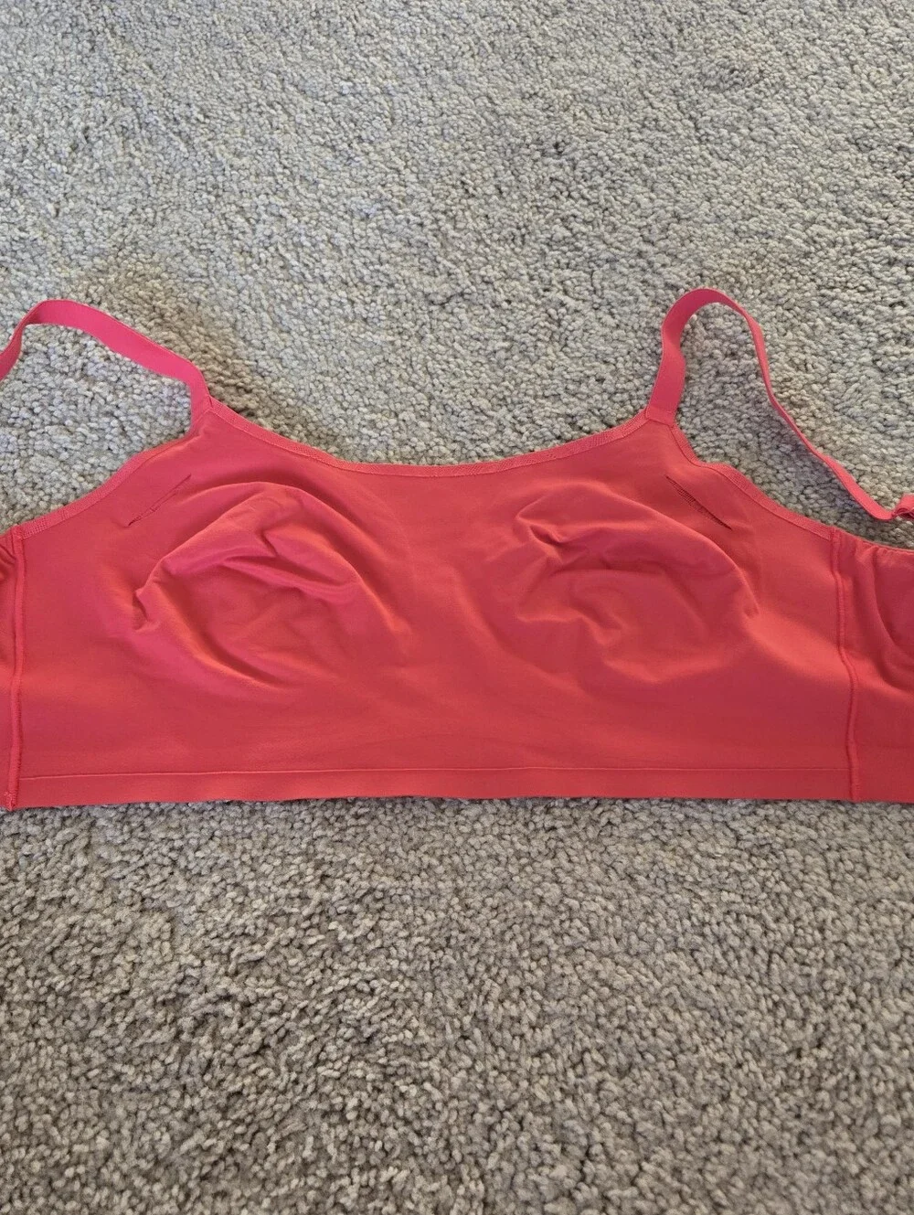Soma Enbliss Luxe‎ Lace Back Bralette Red Adjustable Wireless Bra Womens Size XL